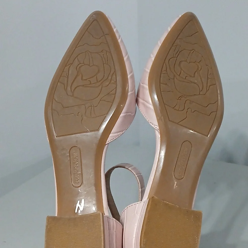 Elegant Pink Ankle Strap Women's Shoes, pre-loved excellent conditions sz 8 - Picture 5 of 5